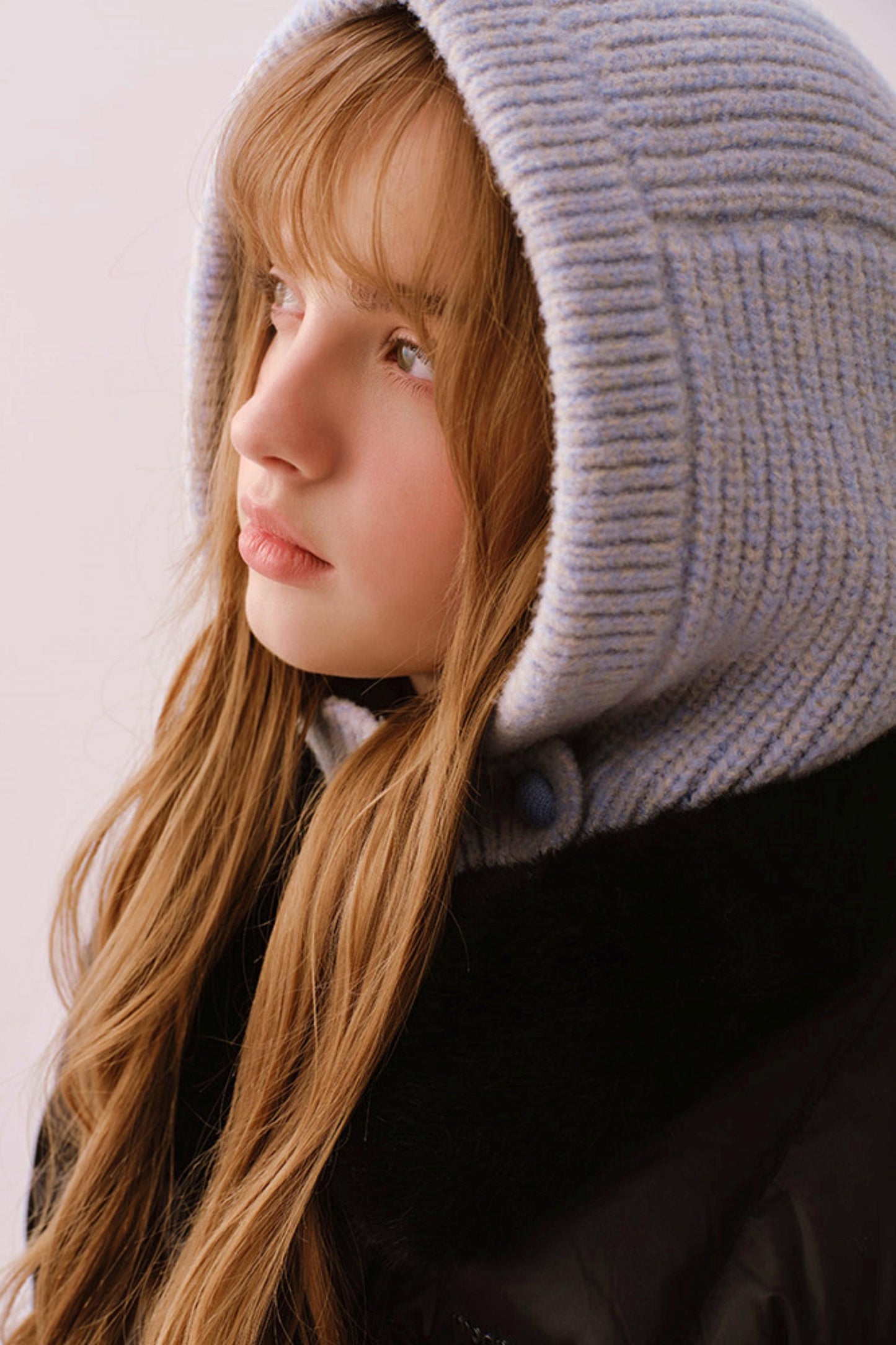 Sheep Wool Blend Knitted Balaclava