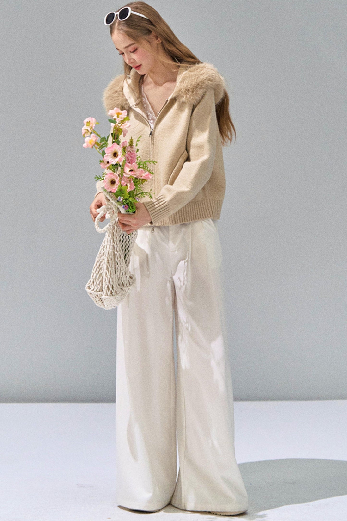 Luxury Knit Hooded Jacket