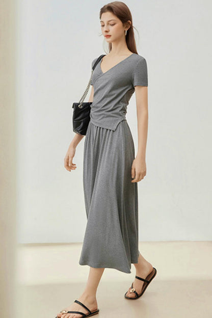 Summer Irregular Two-Piece Dress Set