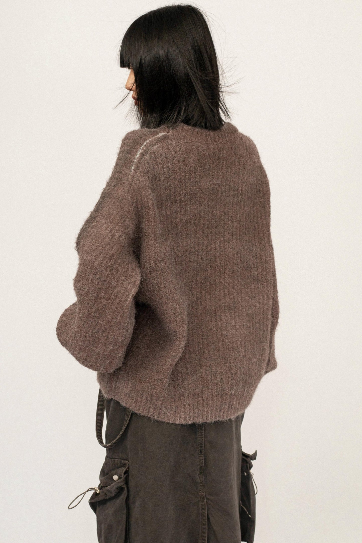 Retro Knit Pullover Sweater