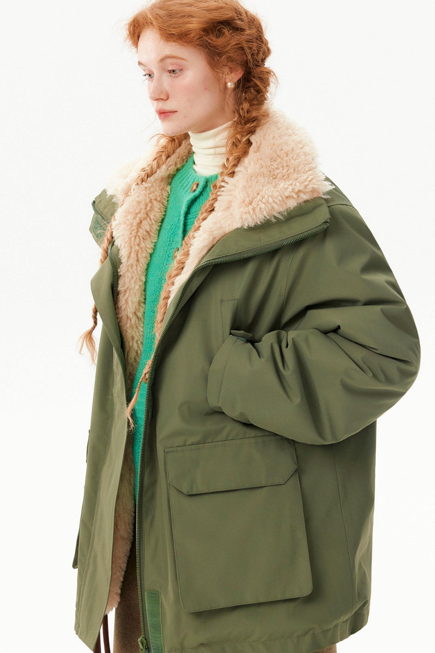Designer Fur-Lined Parka Jacket