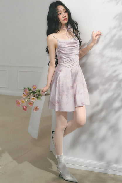 Pleated Waist Elegance Dress