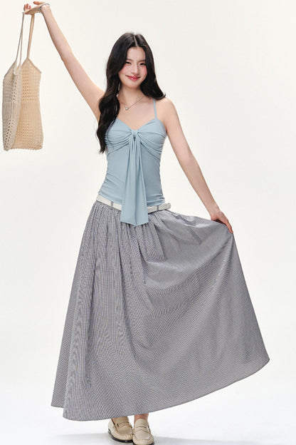 Flowy Solid Flare Skirt