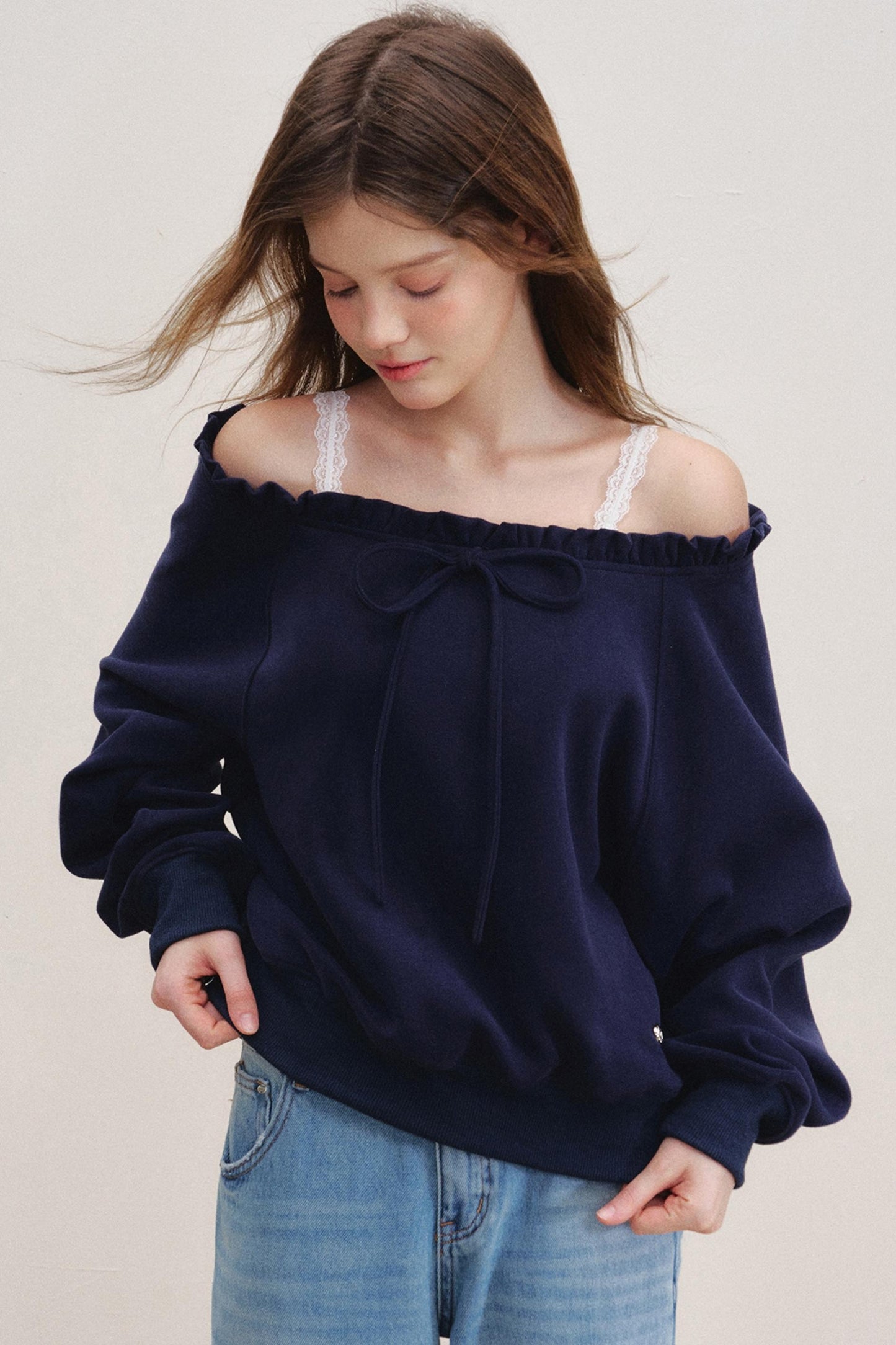 Breathing Cotton Raglan Sweatshirt