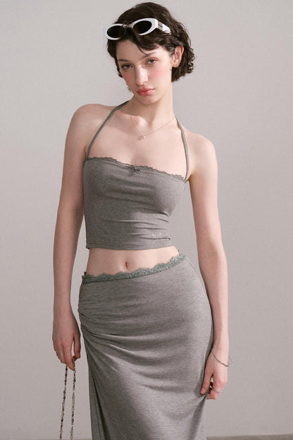 Summer Chic Two-Piece Halter Set-Up