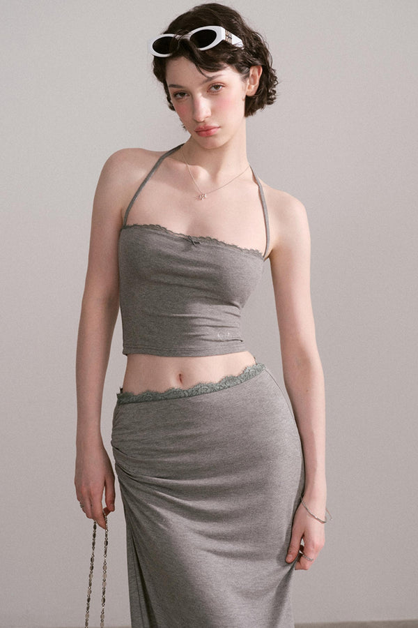 Summer Chic Two-Piece Halter Set-Up