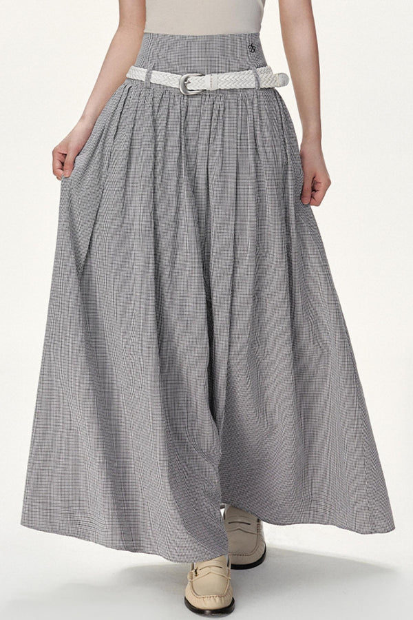 Flowy Solid Flare Skirt