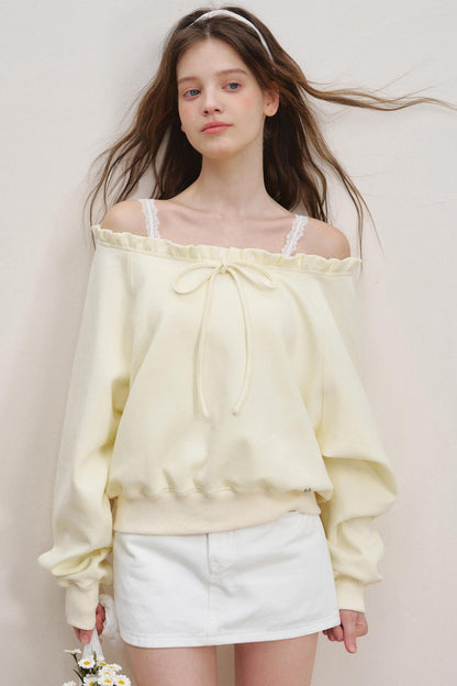 Breathing Cotton Raglan Sweatshirt