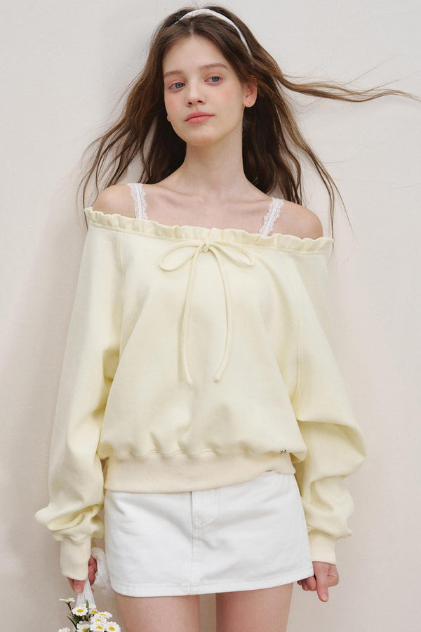 Breathing Cotton Raglan Sweatshirt