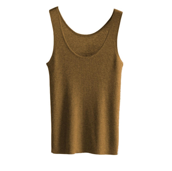 Soft Wool Knit Tank Top