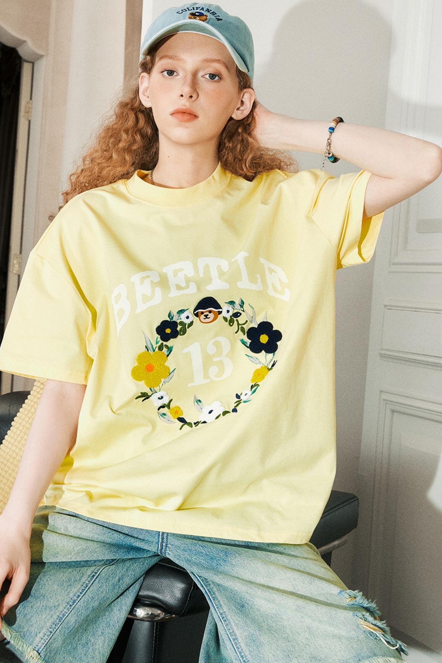 Retro Embroidered Summer Tee
