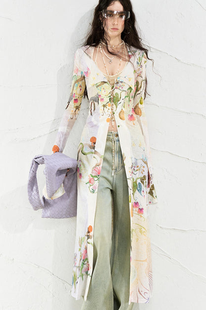 Fantasy Botanical Knit Shirt