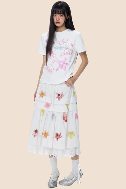 American Starfish Sweet Shoulder Tee