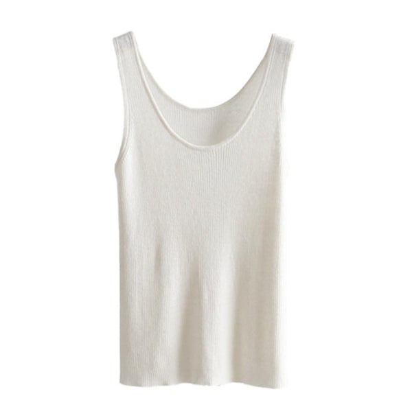 Soft Wool Knit Tank Top