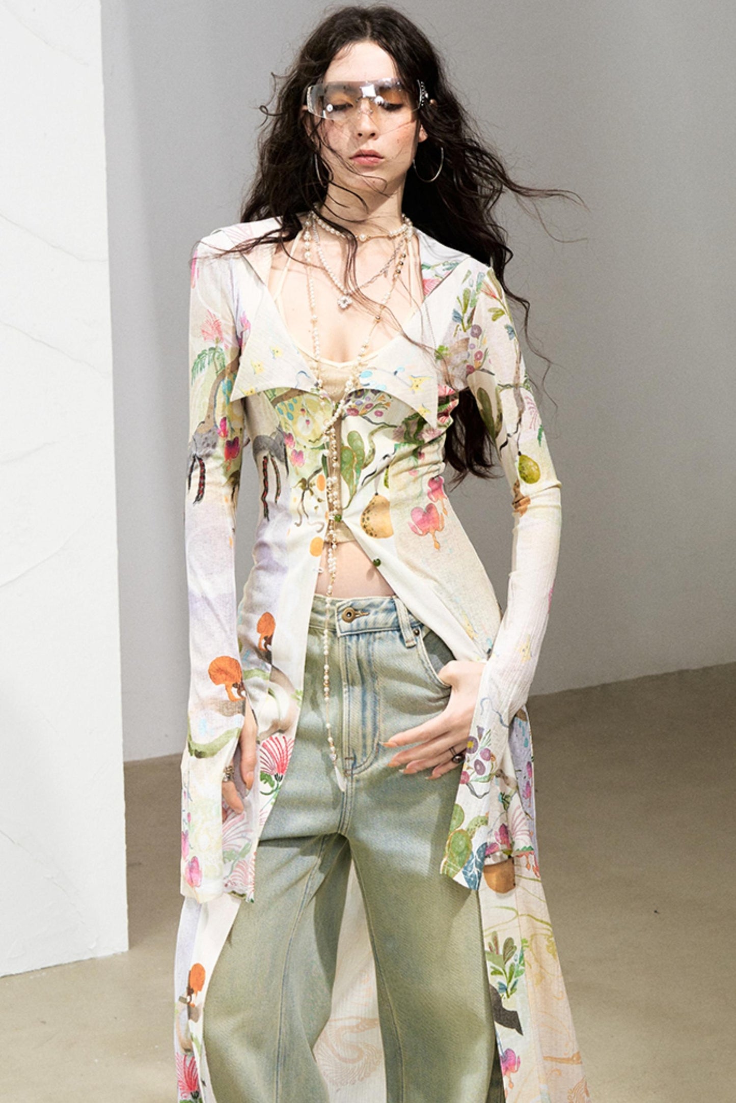 Fantasy Botanical Knit Shirt