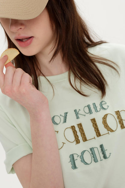 Retro Embroidered Tee