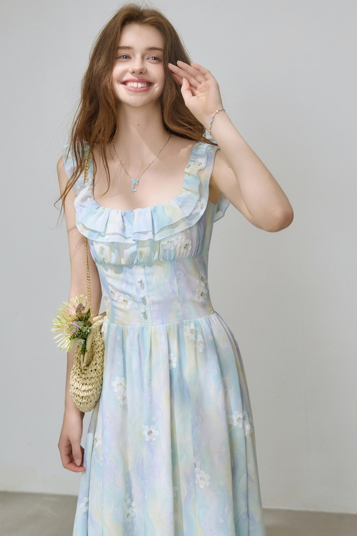 Summer Chiffon A-Line Dress