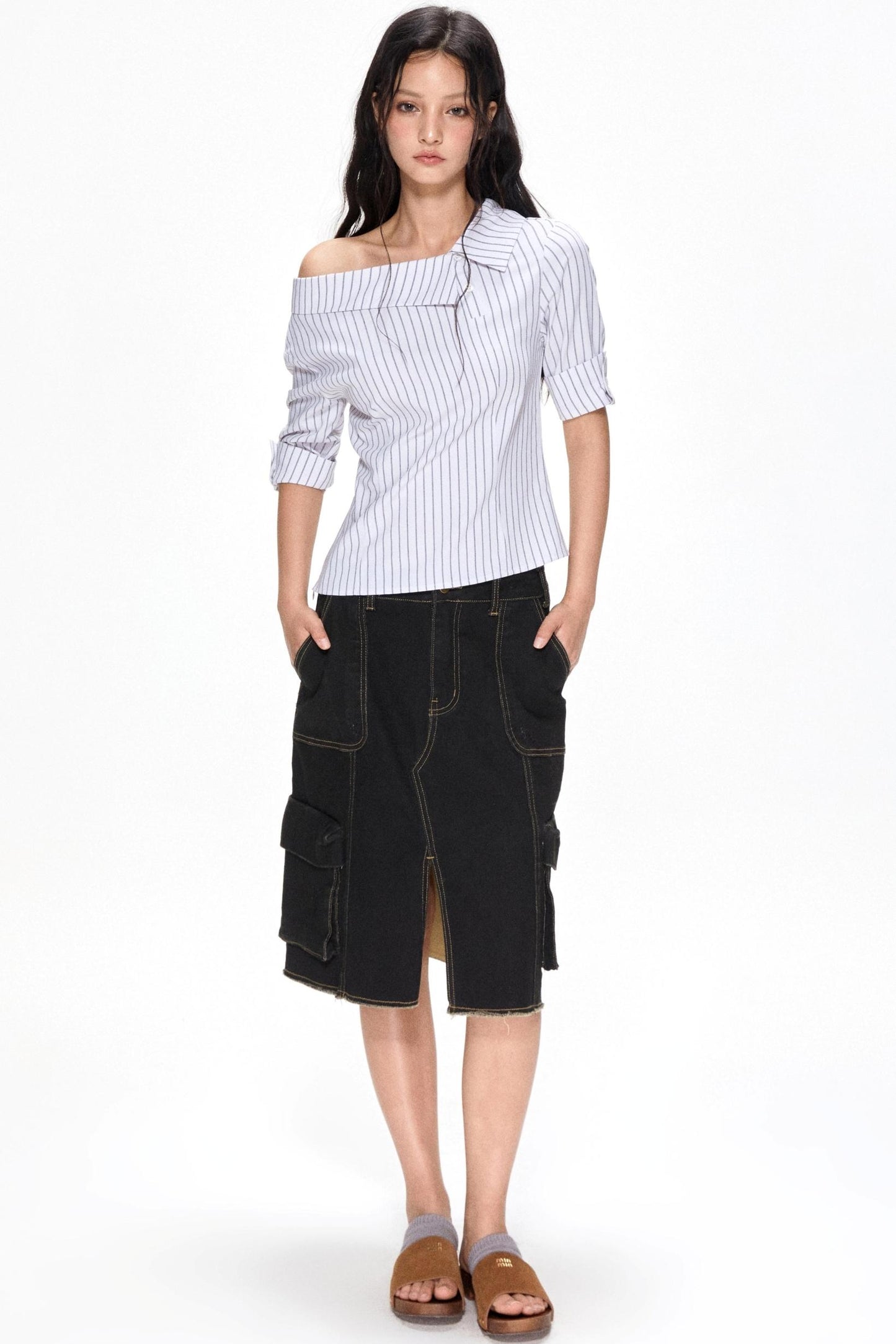 Vintage Utility Half Skirt