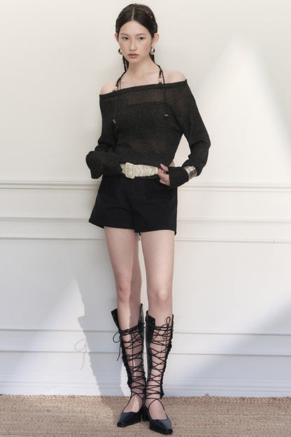 Yuan High-Waist Chic Shorts