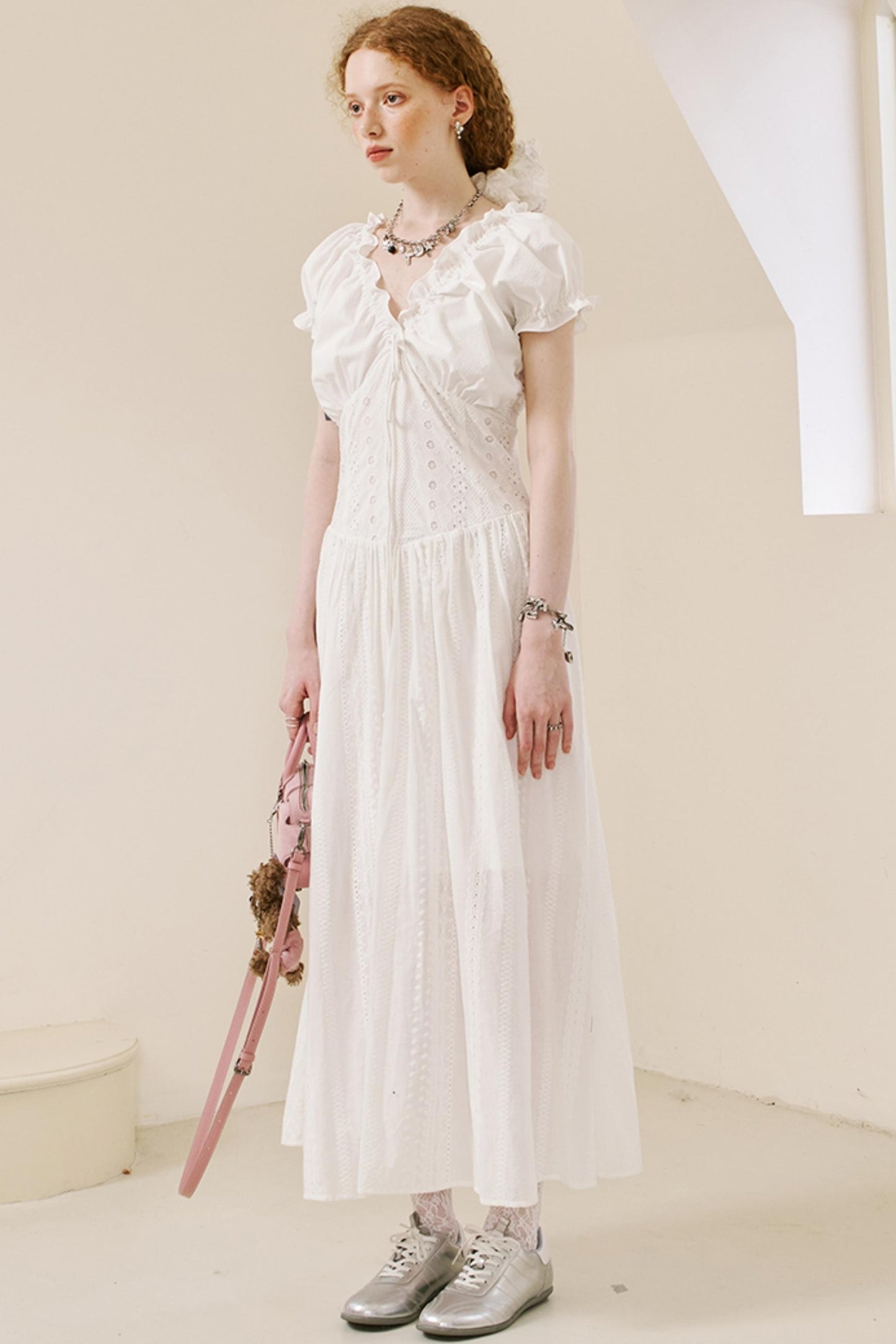 Summer Lace Peplum Dress