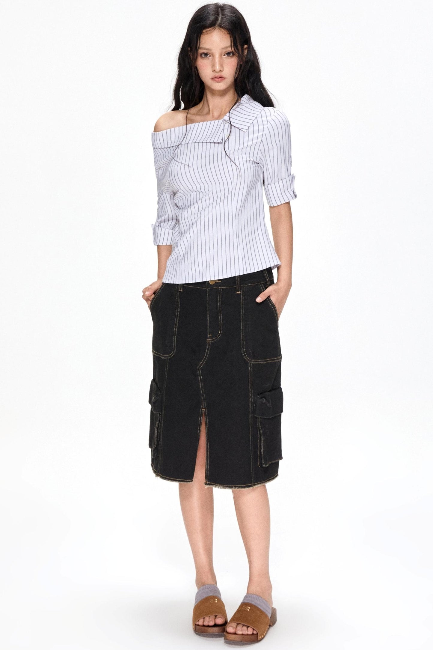 Vintage Utility Half Skirt