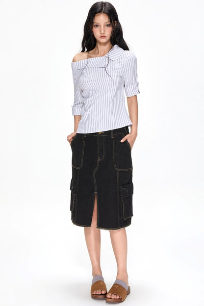 Vintage Utility Half Skirt