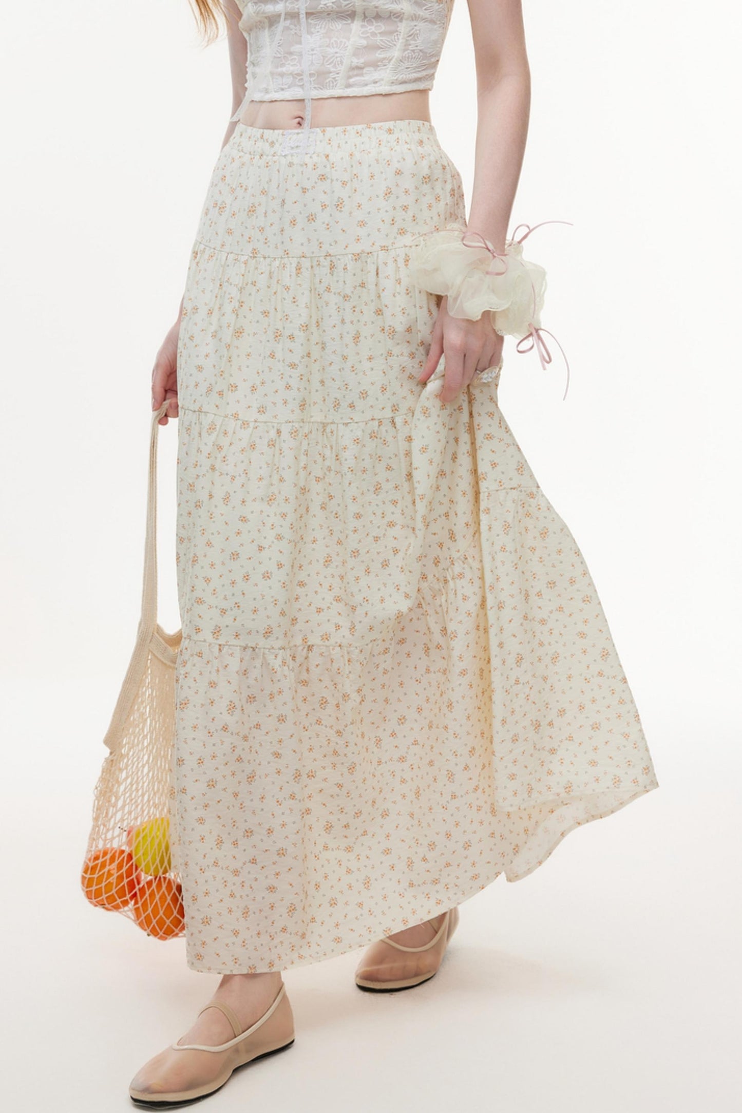 Floral Lace Summer Skirt Set-Up