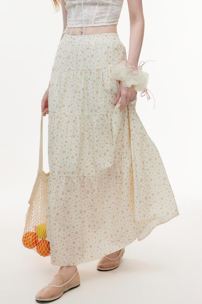 Floral Lace Summer Skirt Set-Up