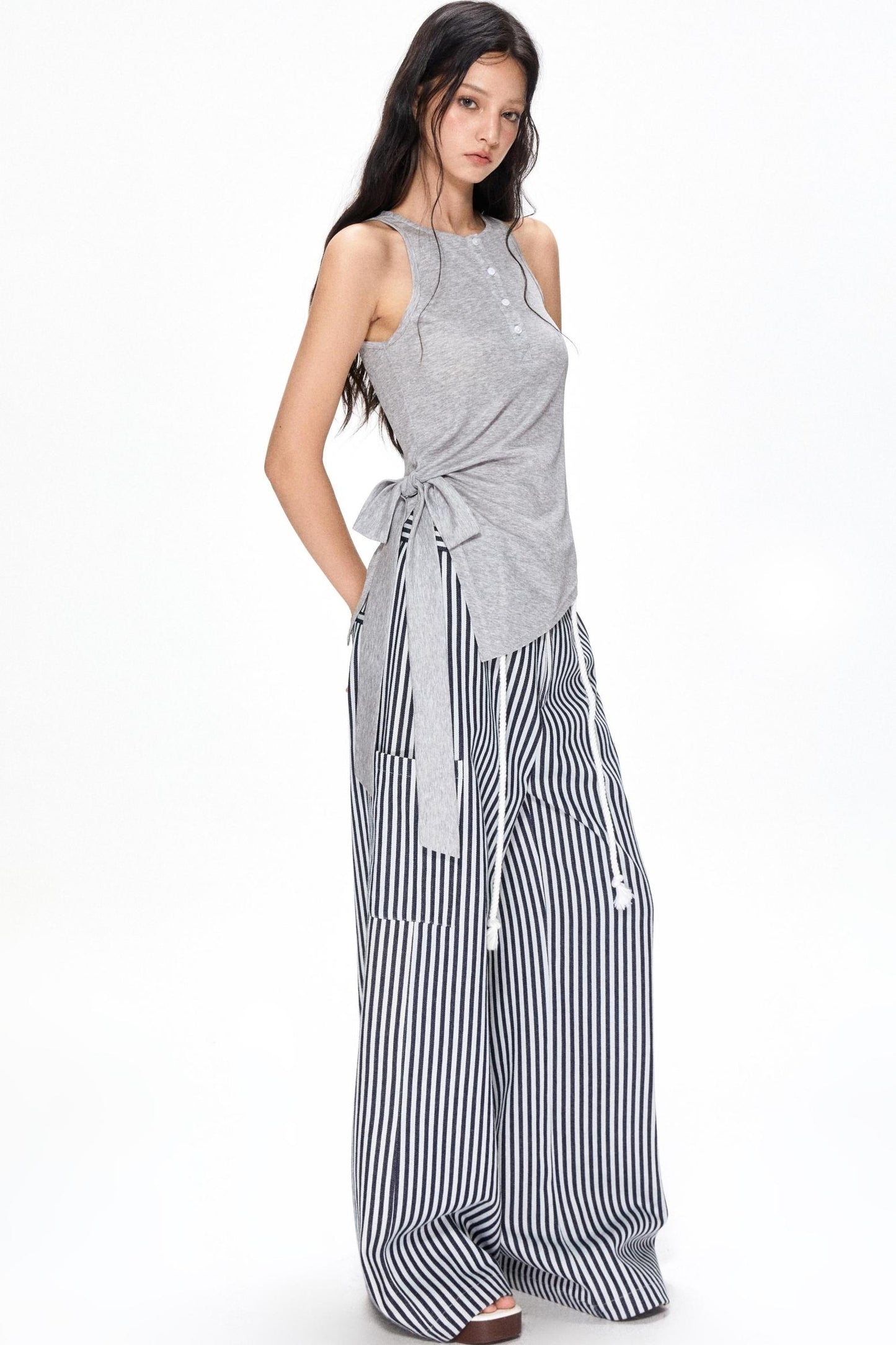 Apricot Tie-Front Camisole