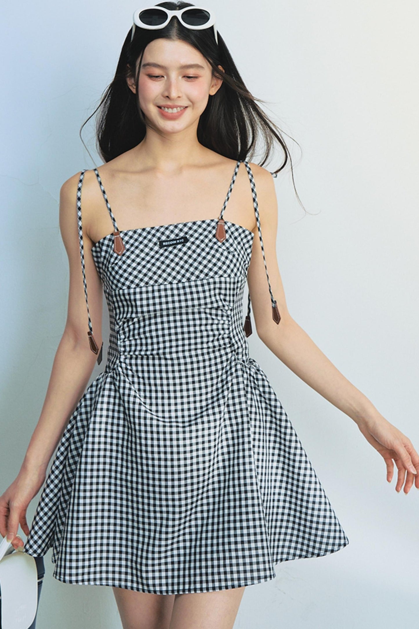 Tencel Checkered Camisole Dress