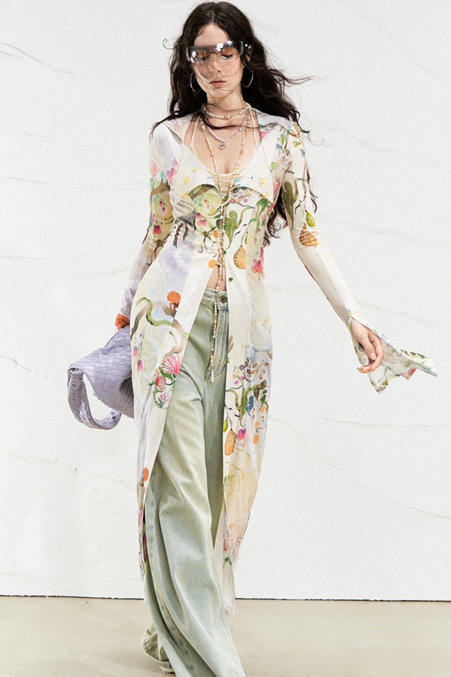 Fantasy Botanical Knit Shirt