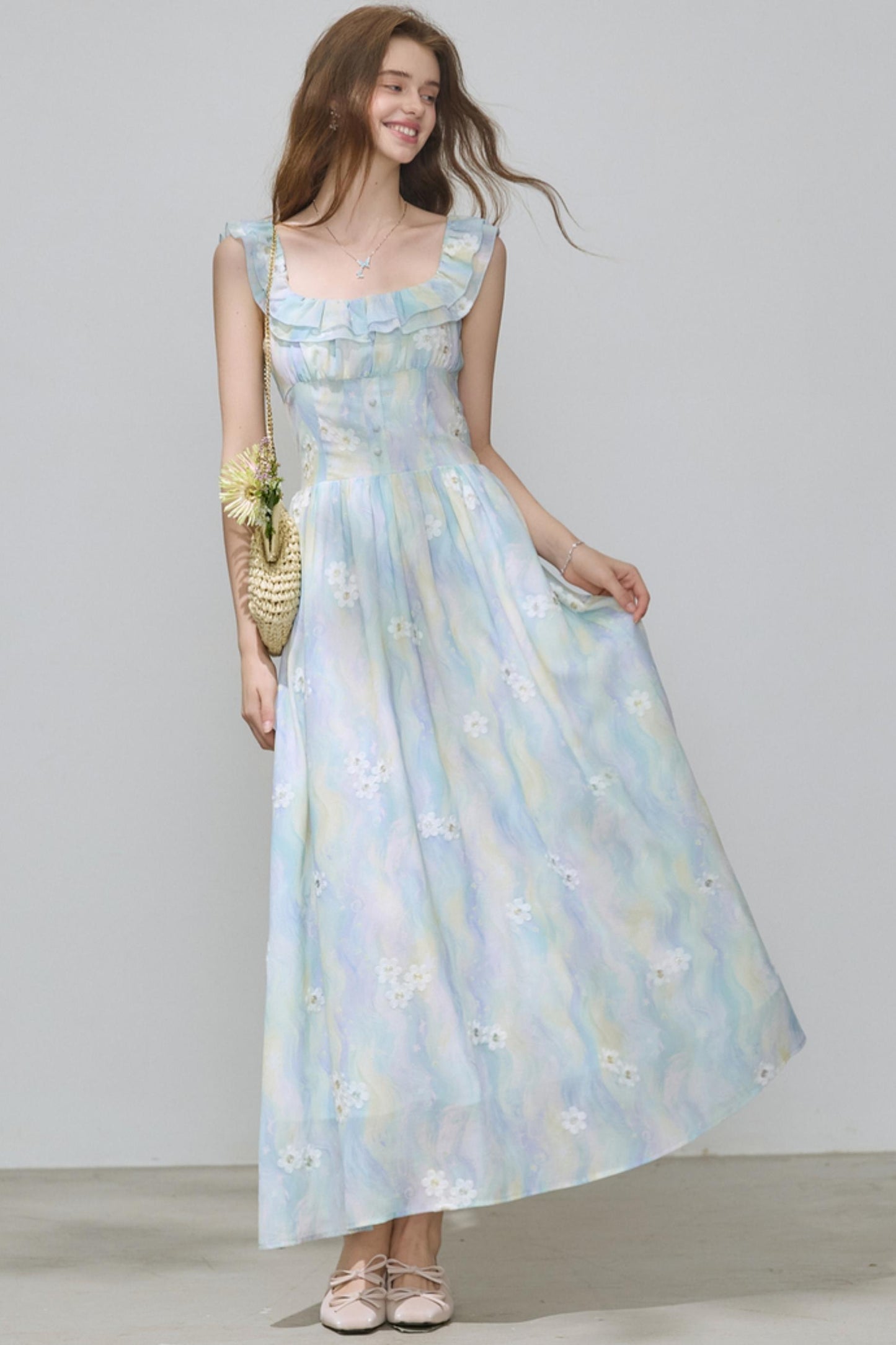 Summer Chiffon A-Line Dress