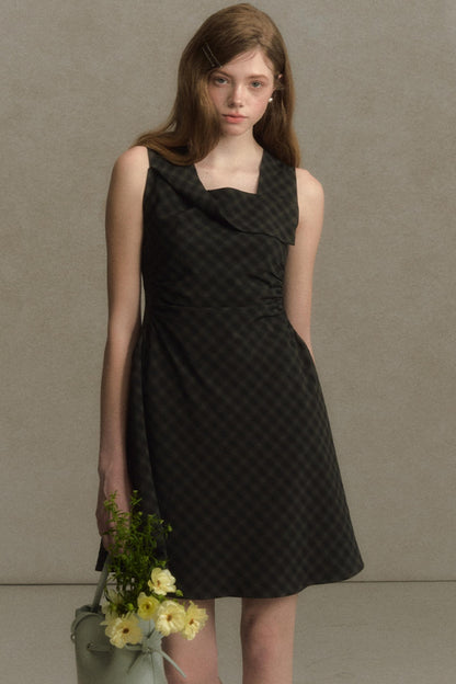 Plaid Sleeveless Dress