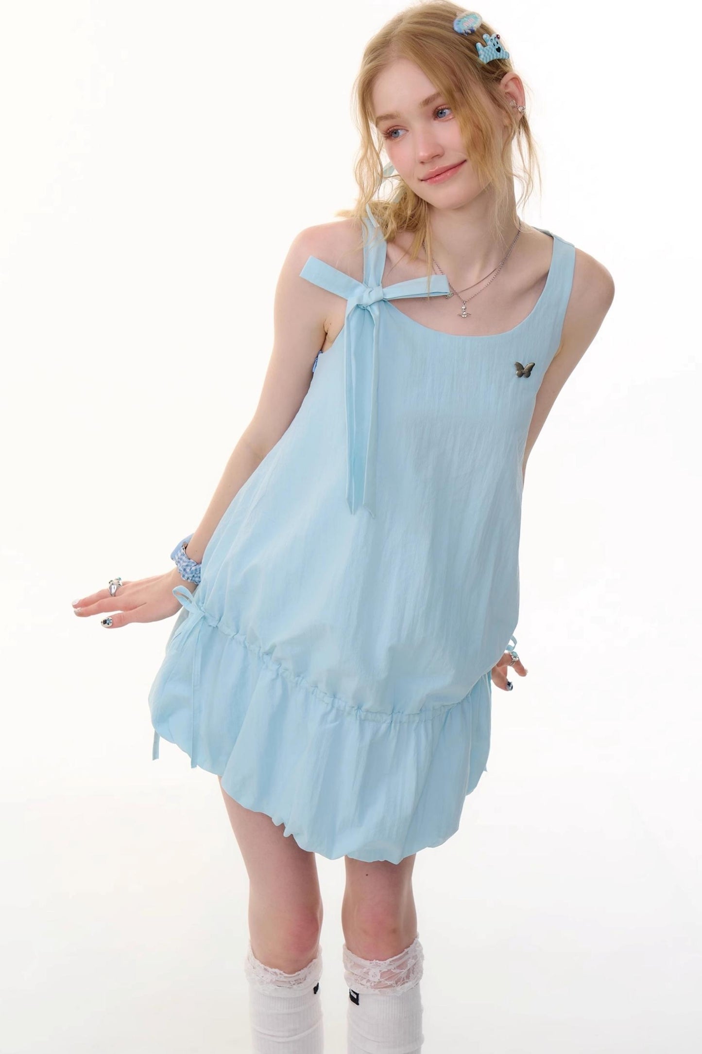 Summer Chic Tie-Waist Camisole Dress