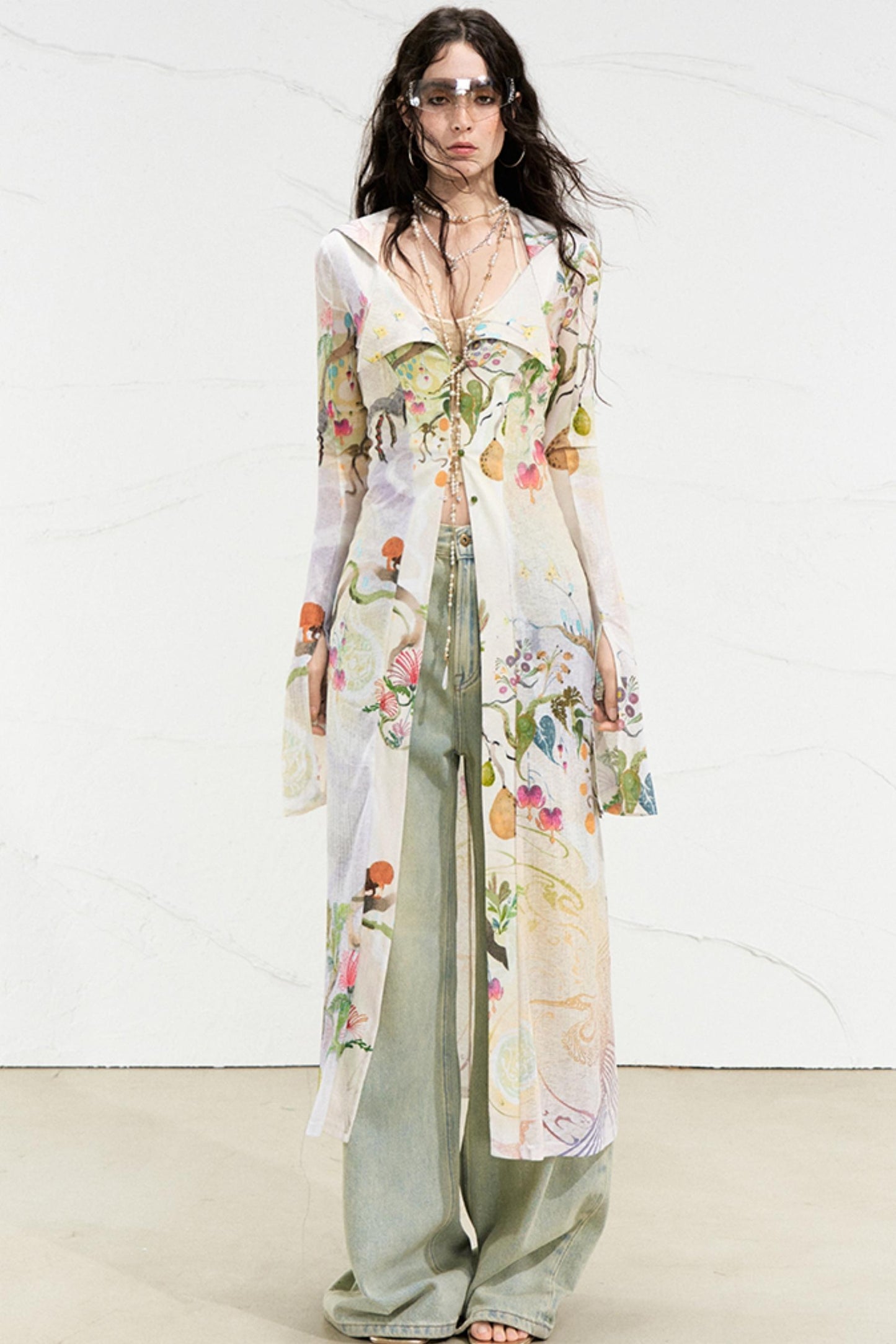 Fantasy Botanical Knit Shirt