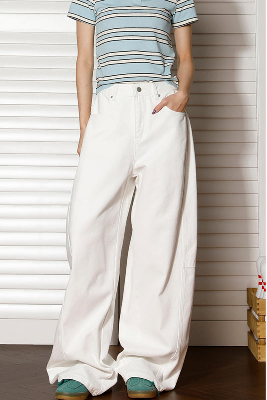 Retro High-Waisted Wide-Leg Jeans
