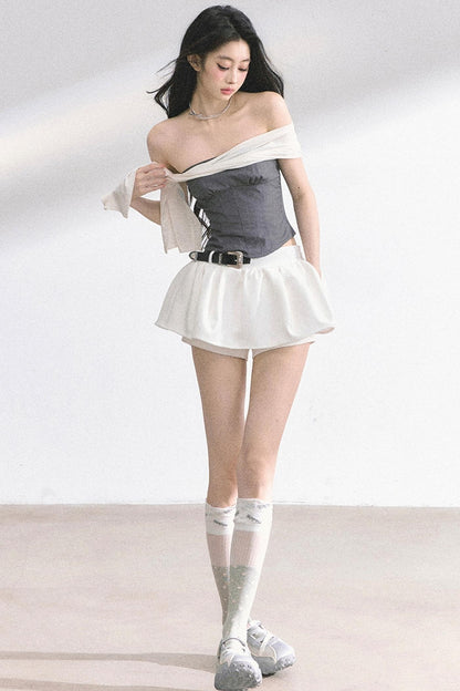 Sea Soul One-Shoulder Bandeau Top