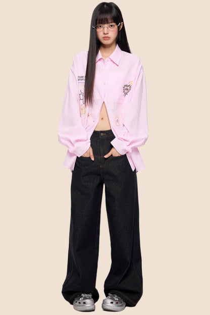 Striped Sunscreen Long Sleeve Shirt