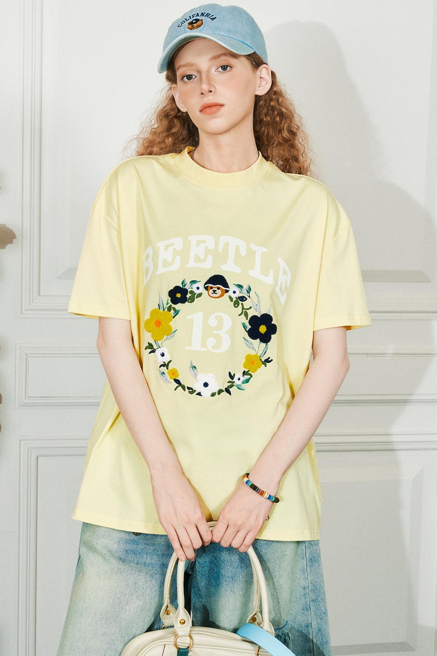 Retro Embroidered Summer Tee
