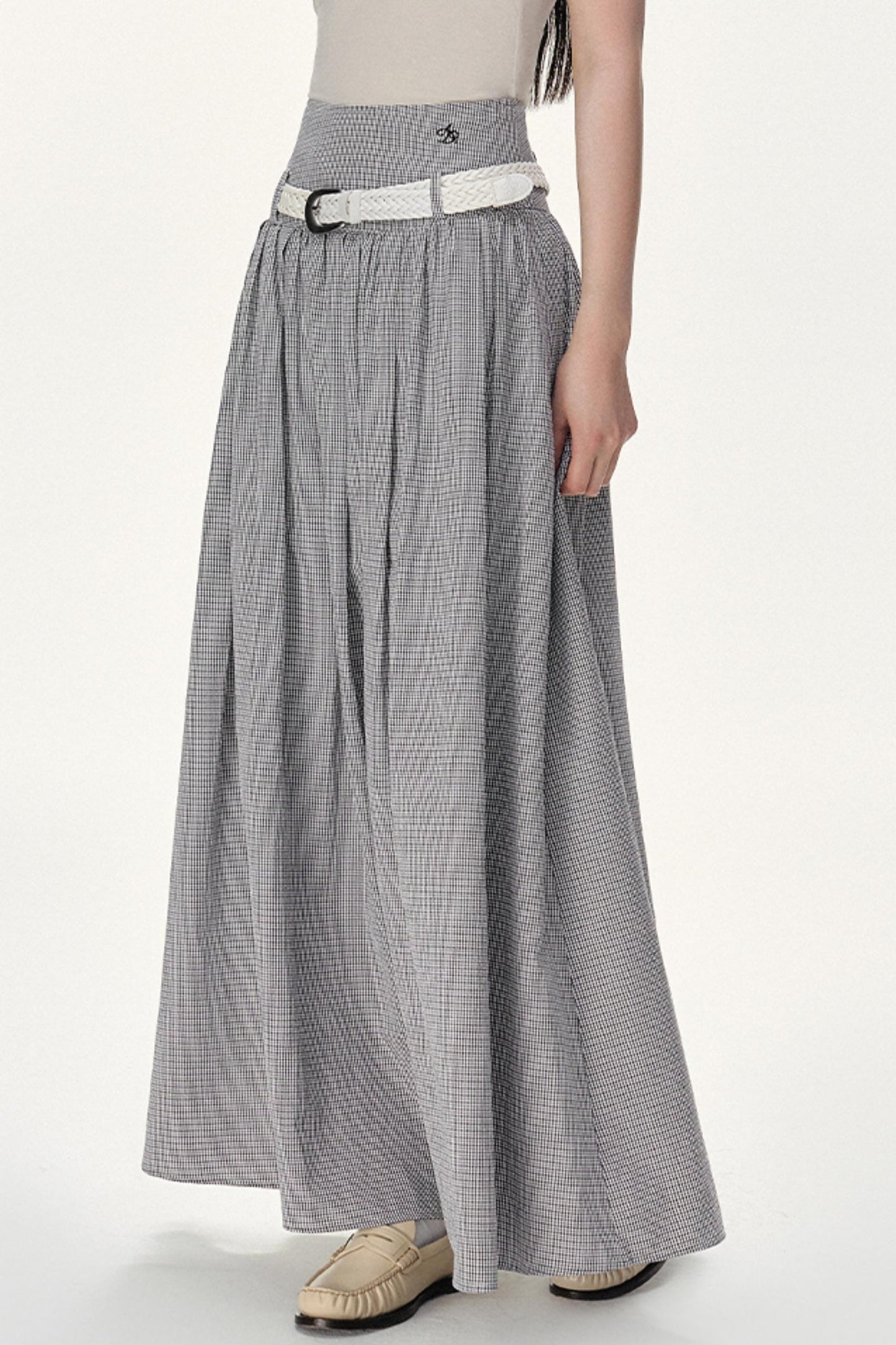 Flowy Solid Flare Skirt