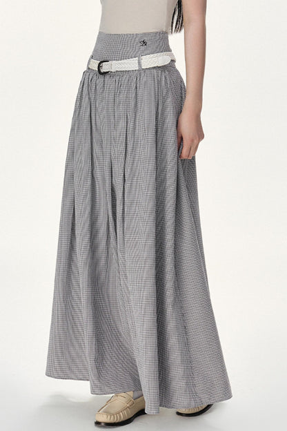 Flowy Solid Flare Skirt