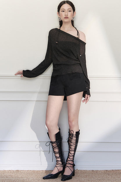 Yuan High-Waist Chic Shorts