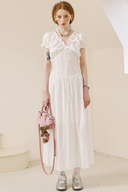 Summer Lace Peplum Dress