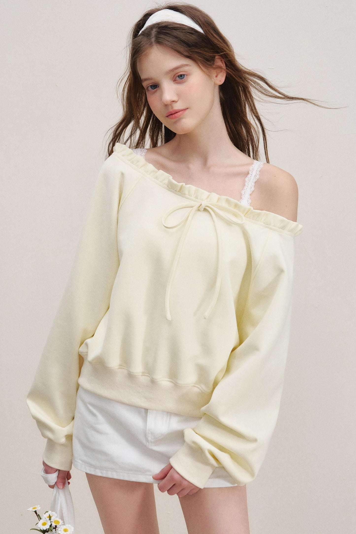 Breathing Cotton Raglan Sweatshirt