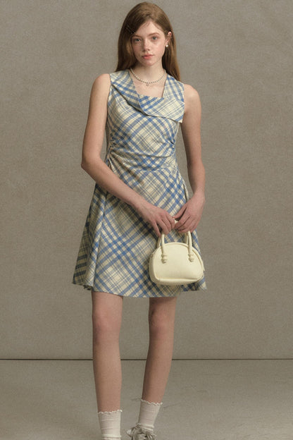 Plaid Sleeveless Dress