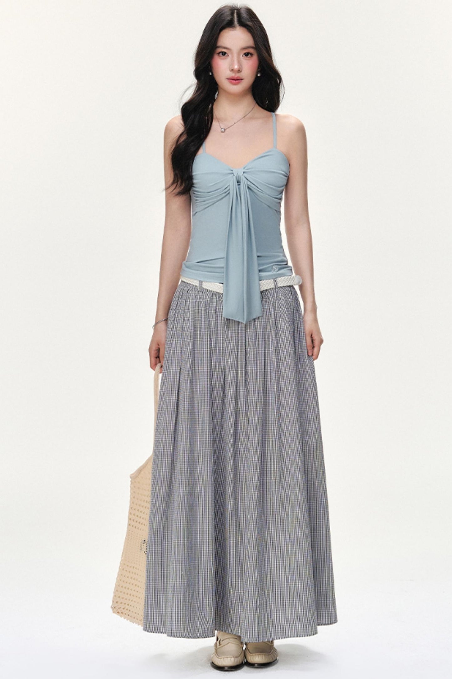 Flowy Solid Flare Skirt