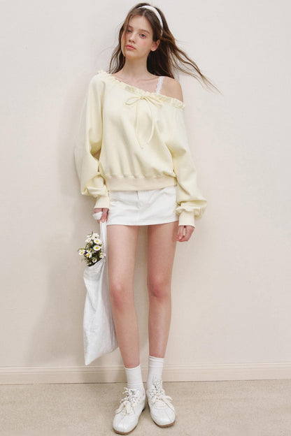 Breathing Cotton Raglan Sweatshirt