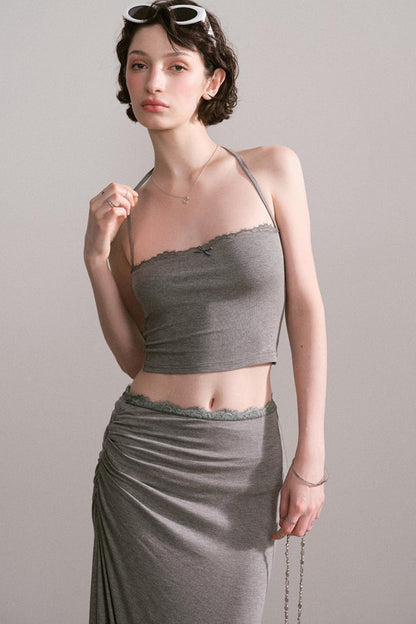 Summer Chic Two-Piece Halter Set-Up