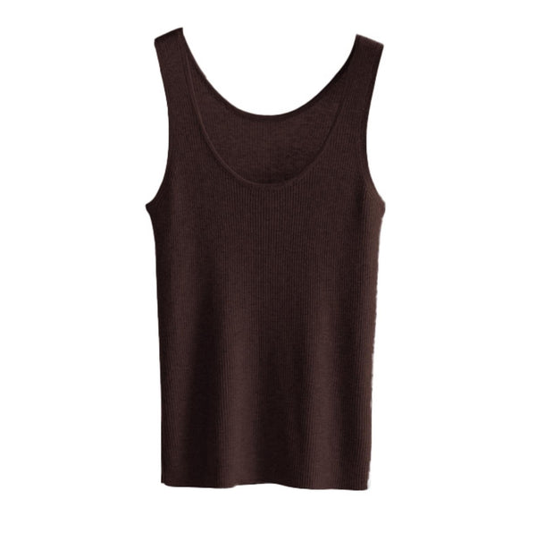Soft Wool Knit Tank Top