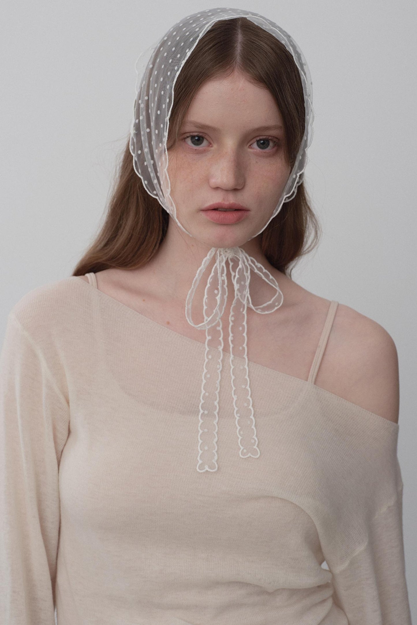 White Tea Chiffon Knit Top